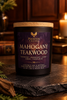Mahogany Teakwood candle with fresh teakwood and mahogany fragrance, Phoenix Crafted