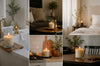 Best Candle Scents for Every Room: A Room-by-Room Home Fragrance Guide with various candle arrangements in cozy settings.