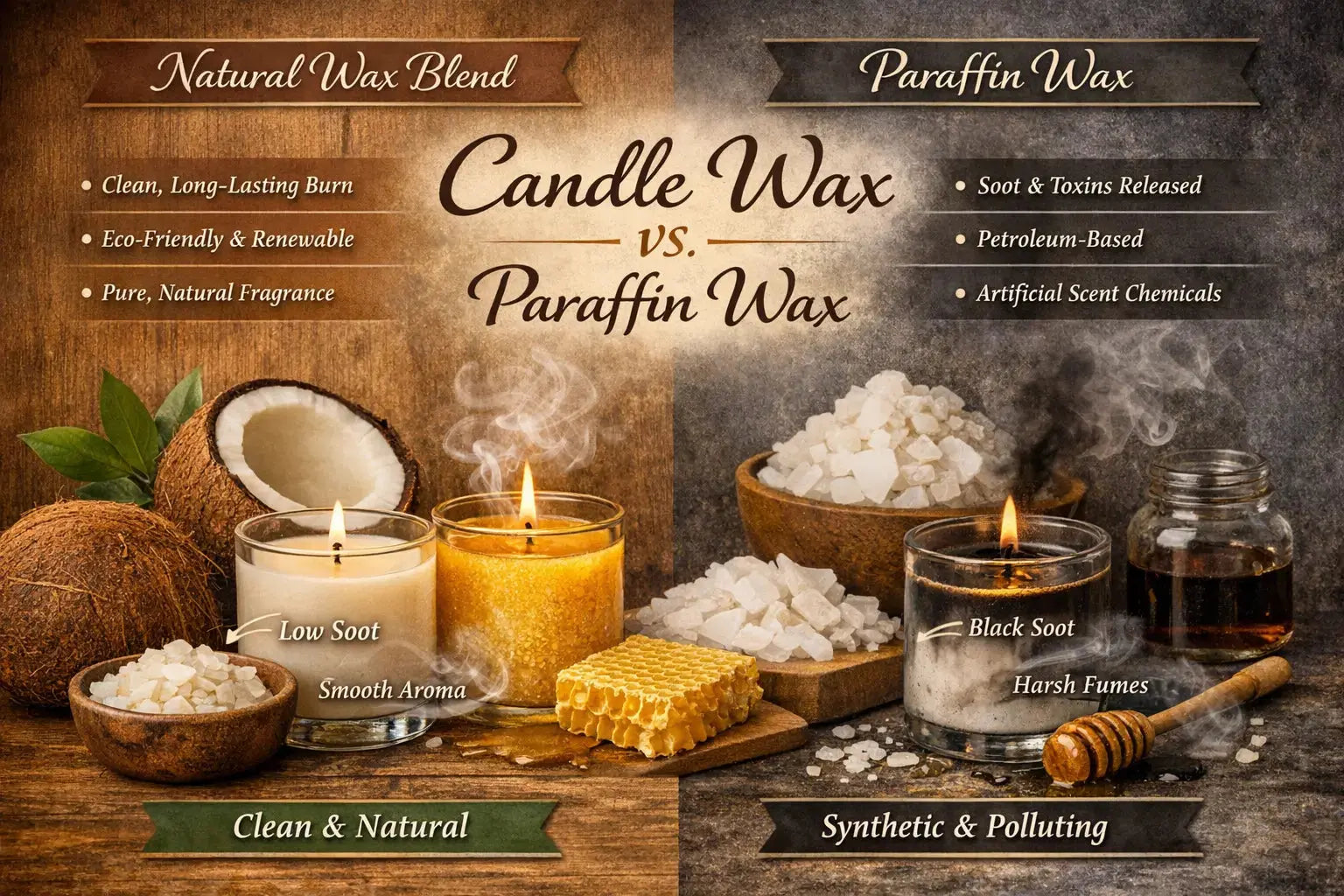 Candle Wax vs Paraffin Wax: The 2026 Guide to Best Performance Wax - Phoenix Crafted