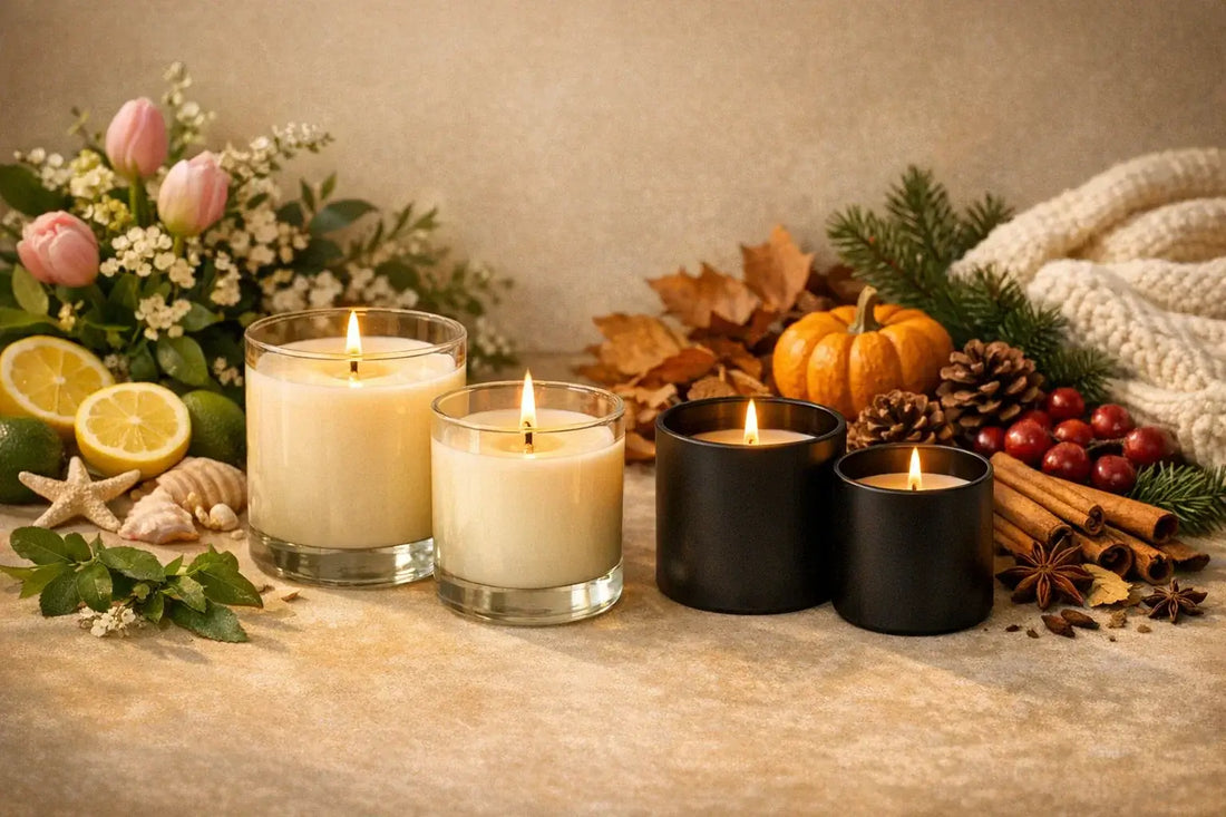 Seasonal Alchemy: How We Capture the Feeling of Each Season in the Natural World with candles and seasonal decor.