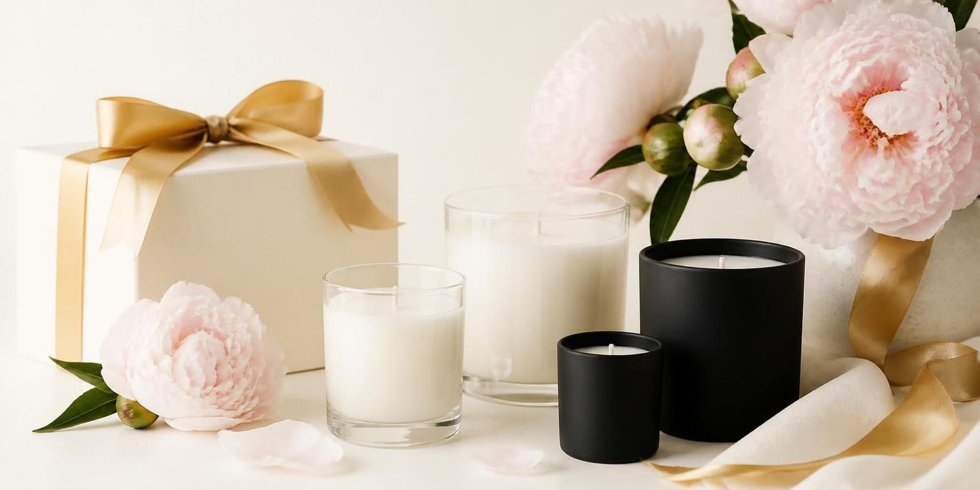 Phoenix Crafted Mother's Day candle gifts and wax melts arranged as a thoughtful gift set.