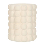 Cream Speckle Bubble Tealight Wax Warmer in a textured bubble design, trendy home décor accent.