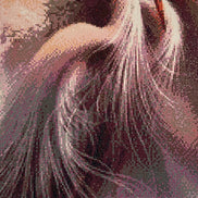 Twilight Cranes Diamond Painting featuring two graceful cranes illuminated with soft colors.