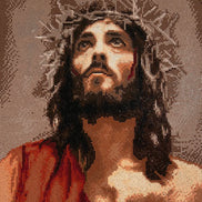 Crown of Mercy Diamond Painting featuring a moving portrait with resin diamonds and warm earth tones.