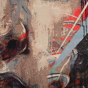 Fragmented Muse Diamond Painting featuring a vibrant, emotive portrait with colorful resin diamonds.