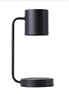 Modern Dimmable Candle Warmer Lamp in sleek black metal design for ambient lighting and candle warming.