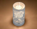 7" touch lamp-Fragrance Wax Melts Warmer with intricate floral design, electric candle essential oil burner by Peterson Housewares.