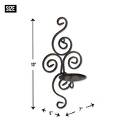 Size dimensions of scrollwork candle sconces: 13