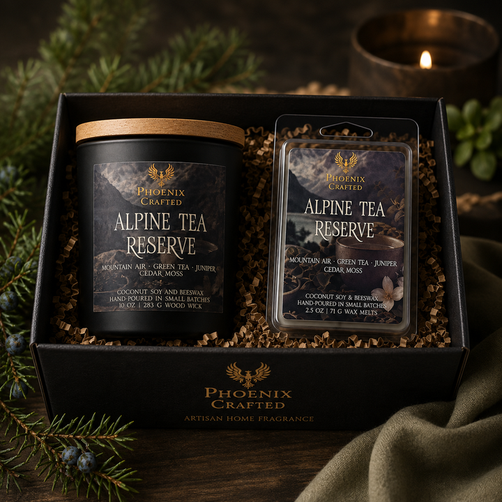 Alpine Tea Reserve Candle + Wax Melt Gift Set
