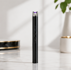 USB Rechargeable Arc Lighter in sleek black design, showcasing the flame-free ignition feature and charging indicators.