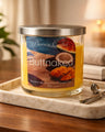 Butt Naked scented candle by Phoenix Crafted, hand-poured, coconut and beeswax blend, tropical fragrance.