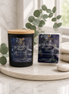 Eucalyptus Mint Steam candle and matching wax melts arranged together as a coordinated Phoenix Crafted gift set.