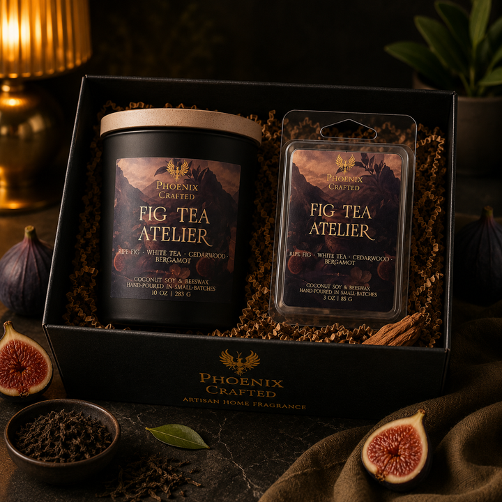 Fig Tea Atelier Candle + Wax Melt Gift Set