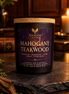 Mahogany Teakwood candle with fresh teakwood and mahogany fragrance, Phoenix Crafted