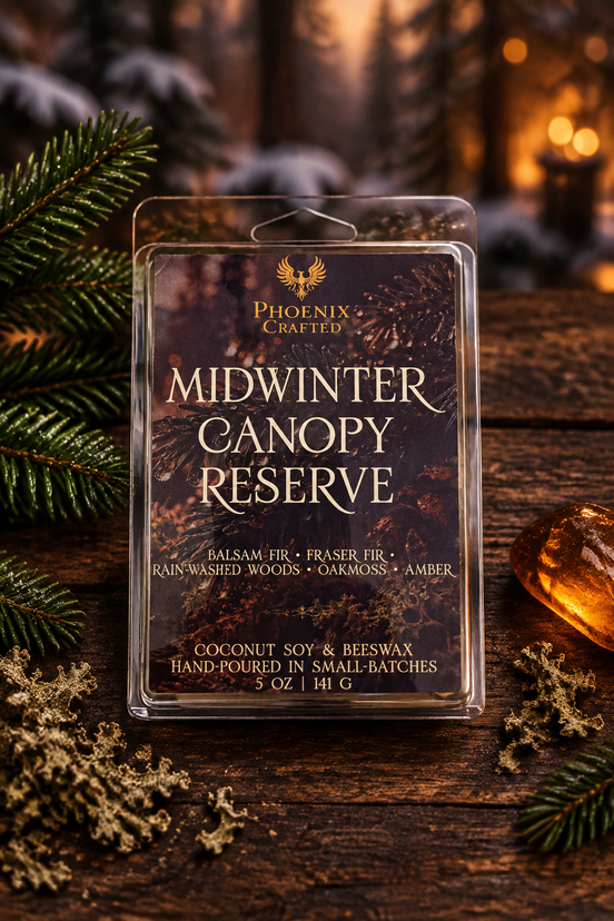 Midwinter Canopy Reserve 5 oz wax melts with balsam fir fragrance