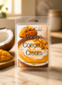 Mango Coconut Cream Wax Melts pack featuring creamy mango and coconut blend, crafted from coconut soy and beeswax.