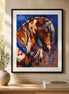Painted Spirit Diamond Painting featuring a decorated horse portrait with intricate detailing and vibrant colors.
