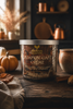 Pumpkin Café Crème candle in the Limited Rose Gold 18 oz vessel by Phoenix Crafted.
