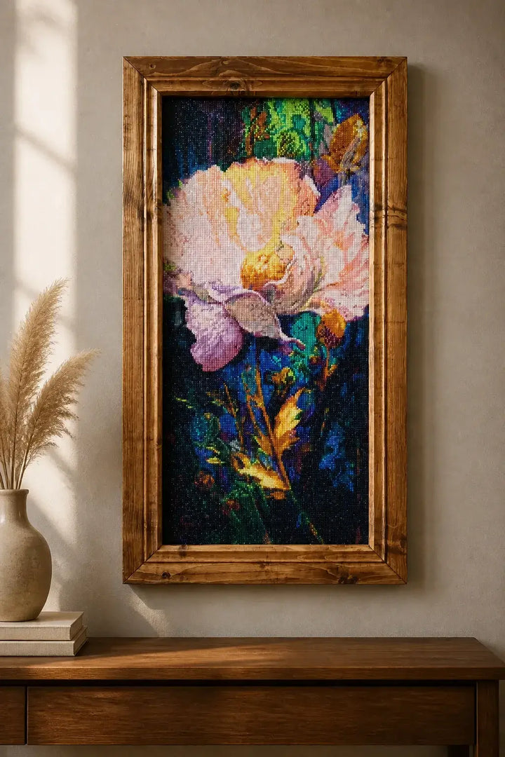 Radiant Peony Bloom Diamond Painting