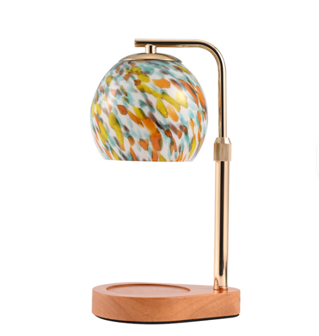 Lamp Warmer for Candles and Simmer Pots | With Timer, Adjustable & Dimmable (2 Styles) in colorful curved design.