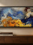 Stormlight Mosaic finished abstract diamond artwork shown in a wall-frame mockup; artwork is sold unframed.