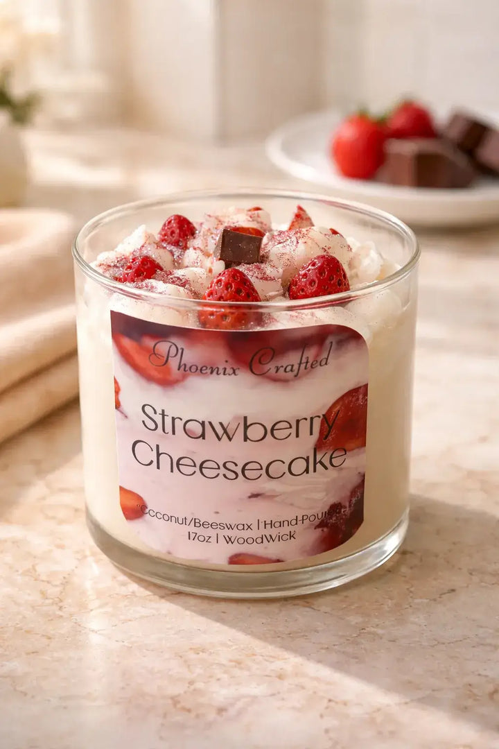 Strawberry Cheesecake — Strawberry & Vanilla Cream Candle