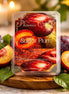 Clear clamshell wax-melt pack labeled "Phoenix Crafted Sugar Plum" with red-orange plum artwork.