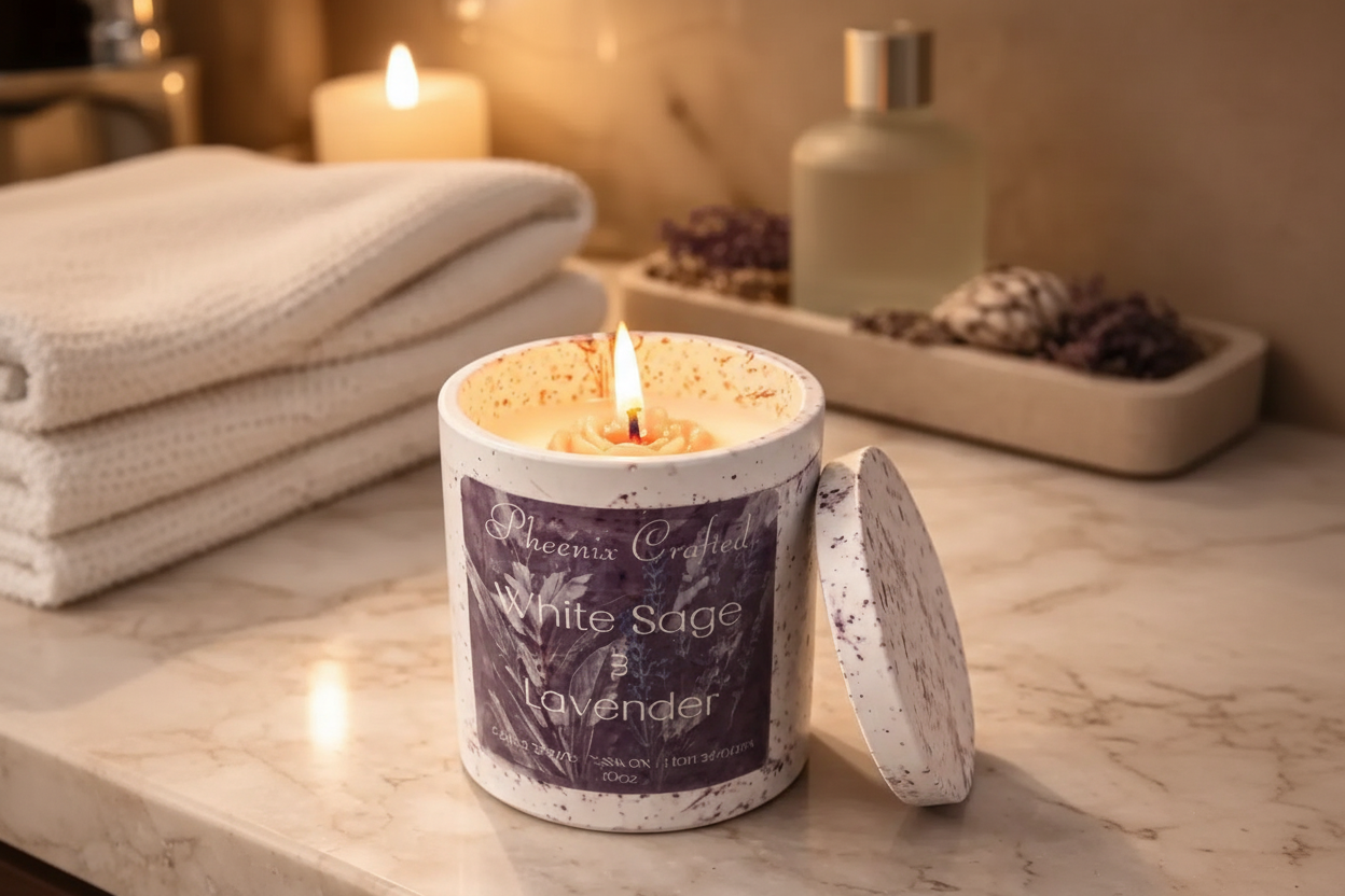 White Sage & Lavender Candle