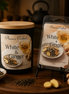 White Tea & Ginger candle and matching wax melts arranged together as a coordinated Phoenix Crafted gift set.