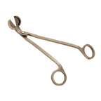 brass candle wick trimmer designed for trimming candle wicks to improve burning and reduce soot.
