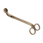 Brass candle wick trimmer designed for precise and clean wick trimming of candles.