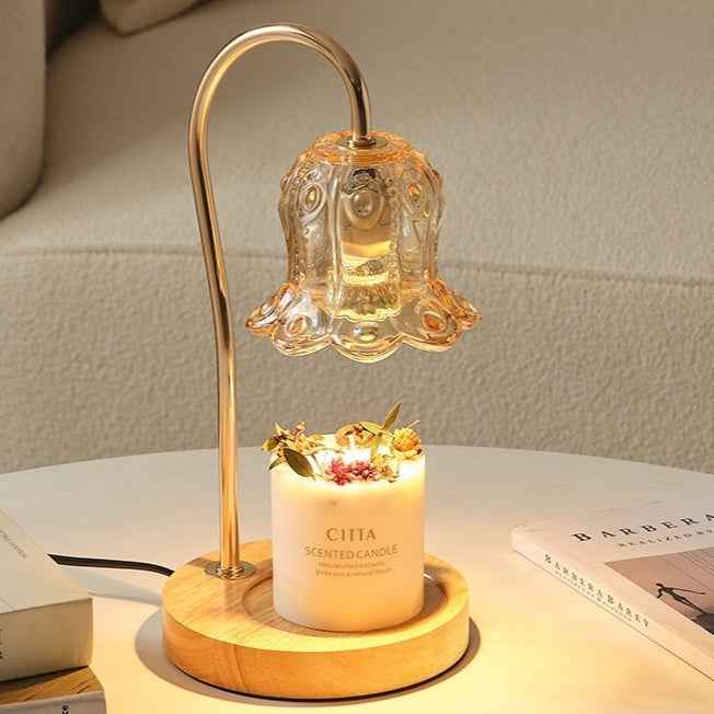 Lily of the Valley wooden candle warmer lamp product view