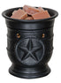 Star wax melter large pack of 2 featuring a black ceramic warmer with wax cubes.